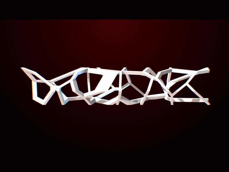 Fracture 3d after effects airborne animation cinema4d design lightning typography voronoi