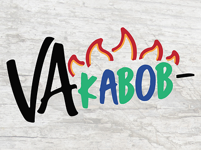 VA Kabob - Logo Design blue ridge creative marketing brand identity branding food food and drink food truck foodie graphic design kabob kebab logo design logos richmond rva virginia