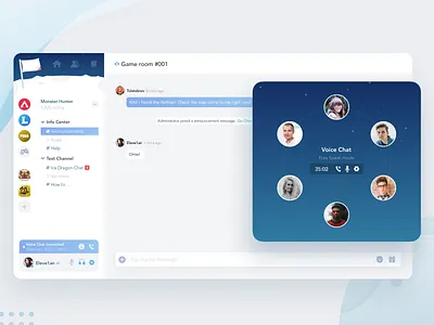 Voice Group Chat chat dashboard group chat im voice voice chat voice group chat