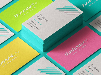 Illuminate Cards brand identity branding business cards food health identity logo stationery supplements