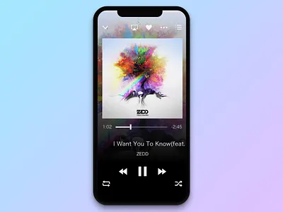 #009 Music Player | Daily UI daily ui