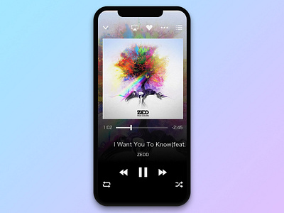 #009 Music Player | Daily UI daily ui