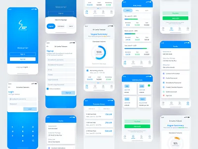 Internet Services App android app apple concept design dribbble illustrator inspiration internet ios iphone x ui userinterface ux xd