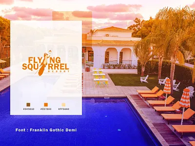 Flying Squirrel Logo animal logo flying flying squirrel illustration nuts orange logo resort logo squirrel squirrel logo