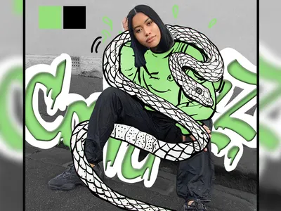 Apparel Poster Illustration art artist artwork branding design designer dribbble fashion graphic graphicdesign green illustration illustration art illustrations illustrator lime photography photoshop typography vector