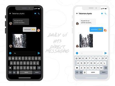 Direct Messaging chat dailyui message app messaging