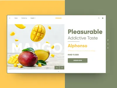 Mango landing page landing page ui uiux ux
