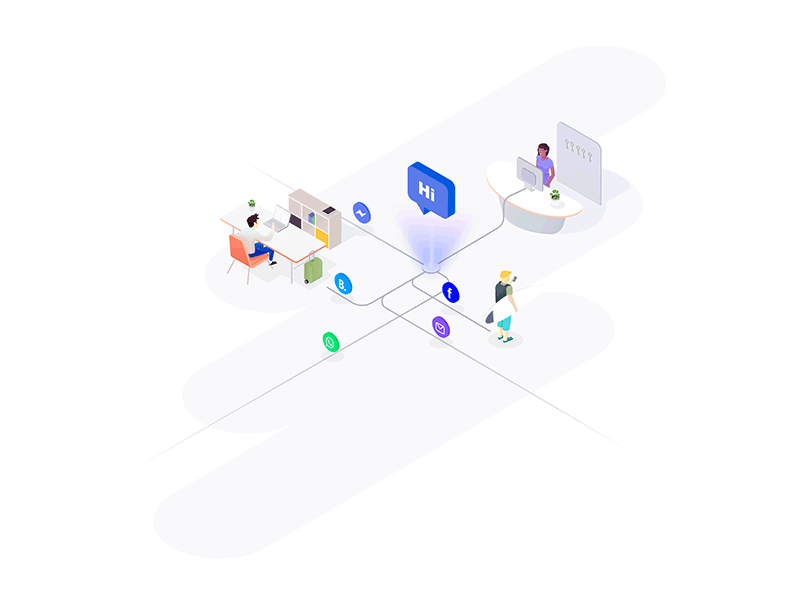 HiJiffy Homepage Animation animation illustration lotie