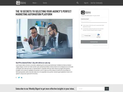 Martech Gazette Web Page Design branding concept creative design landing landing page nisha nisha droch nisha f1 page site typography web web page website