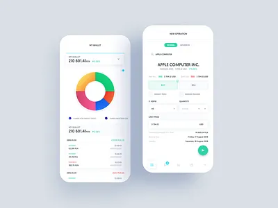 Asseco ePromak Next - mobile app 2 app bank app banking clean dashboard financial app interface investing investment iphone mobile app sketch app trading trading platform ui ui design ux ux design ux ui uxui