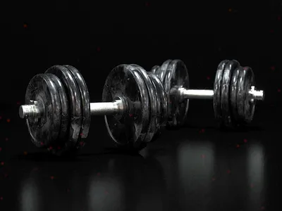 Dumbells 3d cinema4d design dumbell gym octanerender render