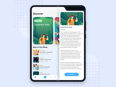 Reading App app book clean design design app flat fold galaxy galaxy fold graphic design icon identity lettering minimal reading type typography ui ux vector