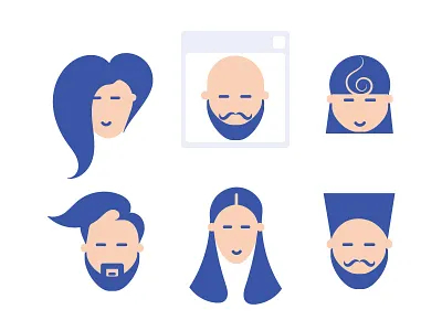 Avatars_02 2d art 2d character app avatars boys branding character characterdesign characters design girls hair salon hairstyle icon illustration illustration ux ui latest messenger vector web