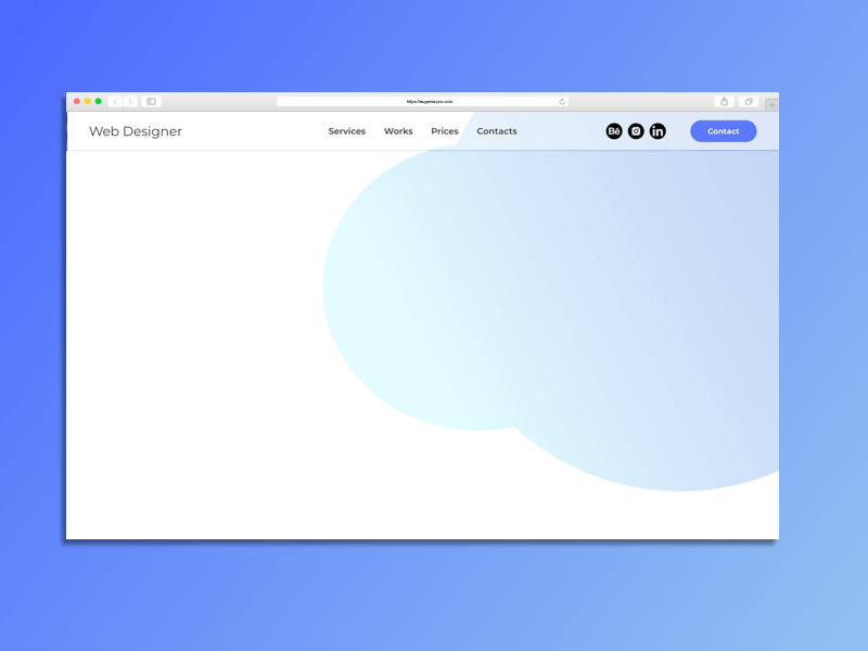 Personal page adaptive branding design landing page landing page design landingpage minimal ui ux web website