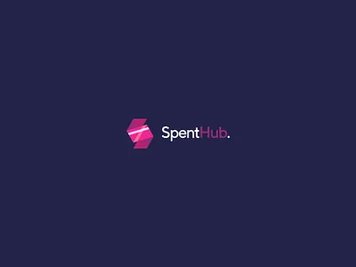 SpentHub app card cash management money money app monogram platform s transfer typography web