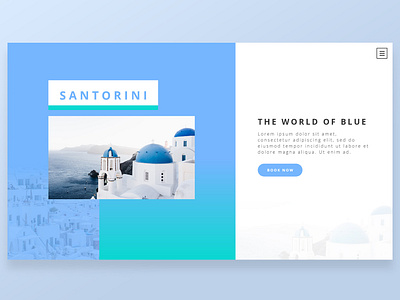 Clean Travel page design gradient interface landing page ui ux webdesign website