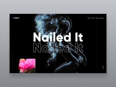 Nailed It - the first screen app design icons illustration ios logo site typography ui ux vector web