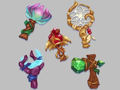 wands and axe game art game artist game dev game icons icon