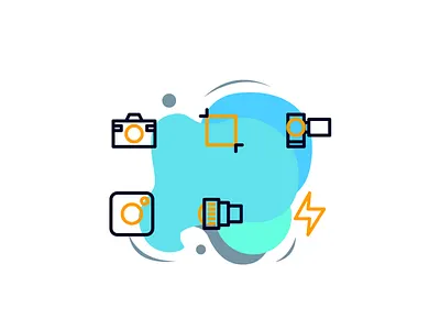 Photography Icon Set Colorized Outline Style artwork icon icon concept icon contest icon design icon pack icon set icon sets icons icons design mobile mobile ui photo photographer photography photography website photowork uidesign uiux uiuxdesign