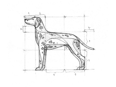 Dalmatian sketch animal art clean creative dalmatian dog drawing emblem geometric geometry ghitea design graphic designer grid hand draw illustration logo logo sign mark sketch symbol