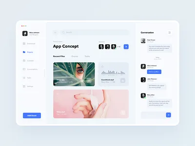 Project Management Tool app application clean design desktop file manager interface mac app product design typography ui ux ux design web web app