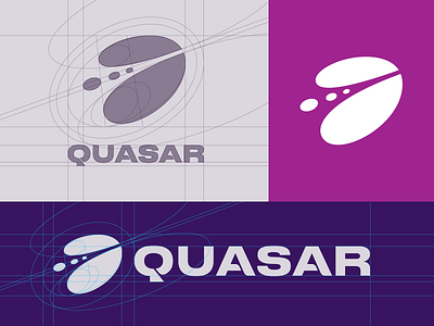 Quasar Logo — Construction Grid branding construction grid daily logo challenge dailylogochallenge design identity design illustration logo logo design logo design challenge logo grid logotype mark modern outer space quasar rocket rocketship rocketship logo space