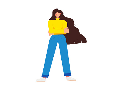 Boss Lady boss character cute design empowering flat girl icon illustration texture vector women