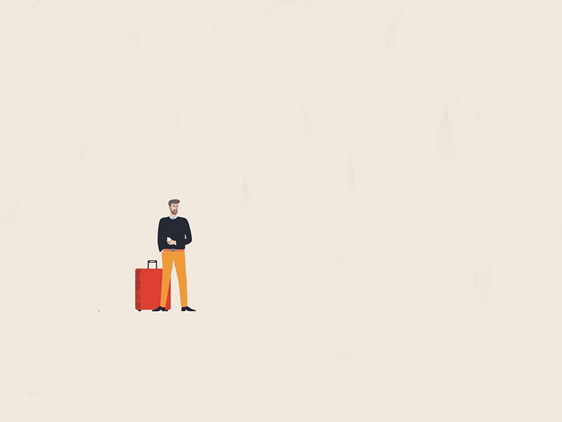 Wanup hotel scene 2d 2d animation 2d design after affects animated animation design illustration motion motion animation motion design motiongraphic motiongraphics nov25studio