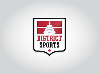 District Sports Soccer Crest athlete athletic athletic logo brand branding capitol crest dc district league logo soccer soccer badge soccer logo sports sports branding star stripes washington