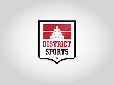 District Sports Soccer Crest athlete athletic athletic logo brand branding capitol crest dc district league logo soccer soccer badge soccer logo sports sports branding star stripes washington