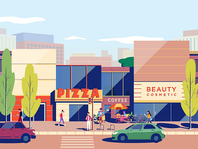 Citizen character citizen city design flat illustration peoples