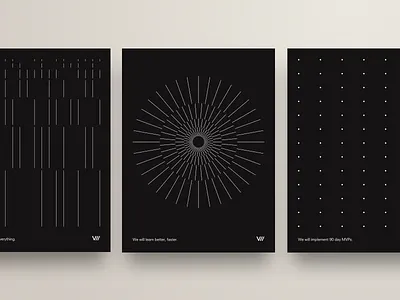V// Poster Series brand dark minimalism minimalist motivation posters promo