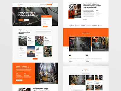 Logisti Modern cargo delivery company delivery service industrial logistics company moving company wordpress theme shipment shipping company transport company transport wordpress theme transportation trucking wordpress theme ui ux ux design warehouse web web design webdesign website design