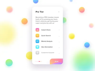 Membership Tier | Daily UI app card clean colorful dailyui dashboard design detail fun minimal mobile pattern pricing pricing table product sketch ui ux web website