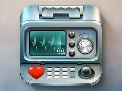 iOS Medical App Icon health icon ios medical skeuomorph
