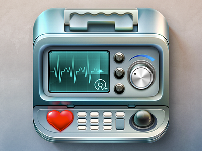 iOS Medical App Icon health icon ios medical skeuomorph