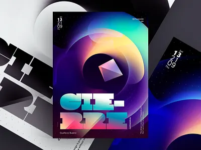 Poster Cierre Gustavo Bueno abstract cartel design gradient gustavo bueno illustration poster poster a day poster art poster design theepode