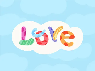Love Is In The Air cloud love pride pride month rainbow