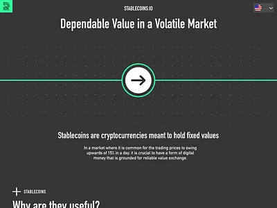 Stablecoin Educational Site Concept blockchain concept conceptual conference cryptocurrency decentralization education experimental stablecoin