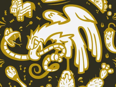 Cinco de Mayo bird branding cactus design eagle illustration maracas mexico pinata snake sombrero taco vector