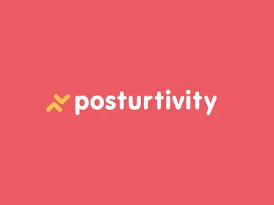 Posturtivity Logo brand branding design identity logo mark typography vector