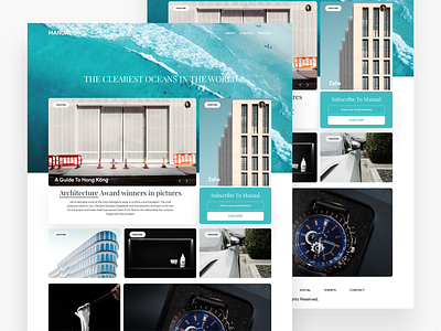 Manual Magazine/Blog Content Layout app blog design flat grid icon logo magazine masonry minimal porfolio shopify sketch squarespace theme ui ux web website wordpress