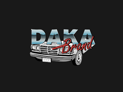 Daka Brand albania benz brand brand design brand identity clothes colorful company concept creative design gradient inspiration logo logotype luxury thug life typogaphy unique vector