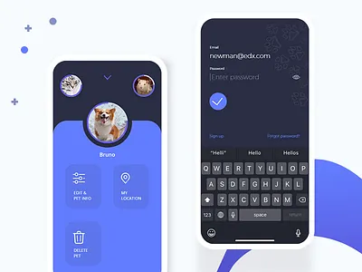 Wittypets app design mobile pets ui ui design ux ux design