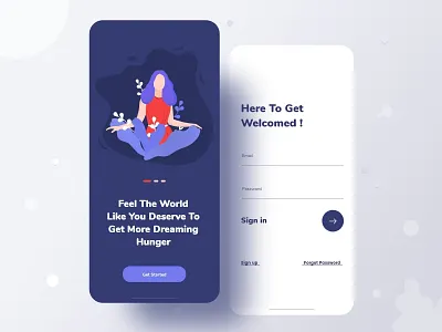 Apps exploration animation app branding character color design explore gradient illustration illustrations research signin tour typography ui ux uxui vector web website