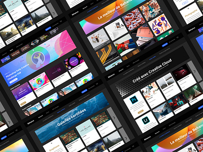 Behance Dark UI Redesign adobe xd behance bordeaux challenge clean dark theme dark ui design french designer interface design redesign redesign concept ux ui