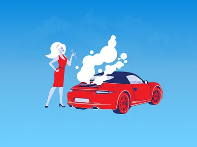 redblue art design flat illustration illustrator vector