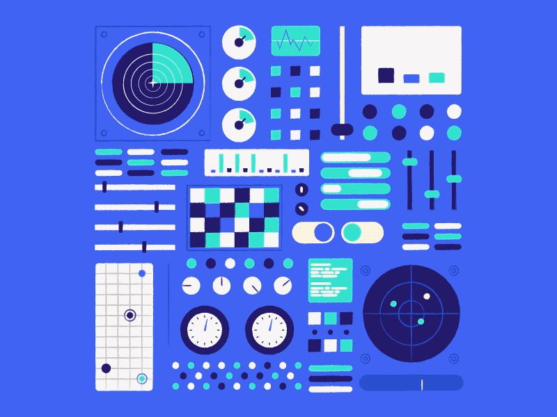 Dashboard animation design flat gif gif animated gif animation illustration vector