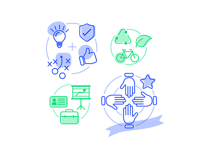 Icon illustrations for Vancouver Airport icon design icons illustration