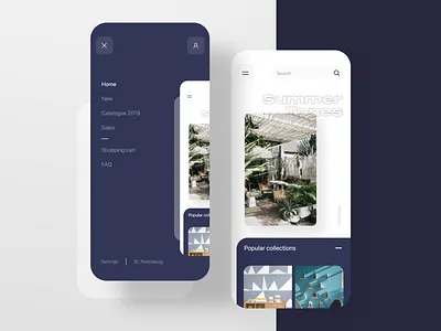 Furniture shop - mobile app adobe xd app design ios minimal mobile app ui xd